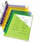 Avery Small Binder Pockets, 7-Hole Punched, Assorted, 5 1/2 x 9 1/4, PK5 75307 - alternate 6